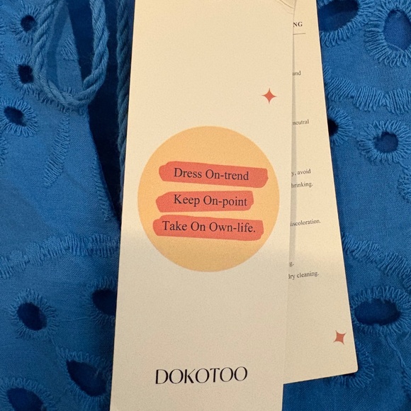 Dokotoo A Line Hollow Out Lace Ruffle Dress 2X - Picture 4 of 15